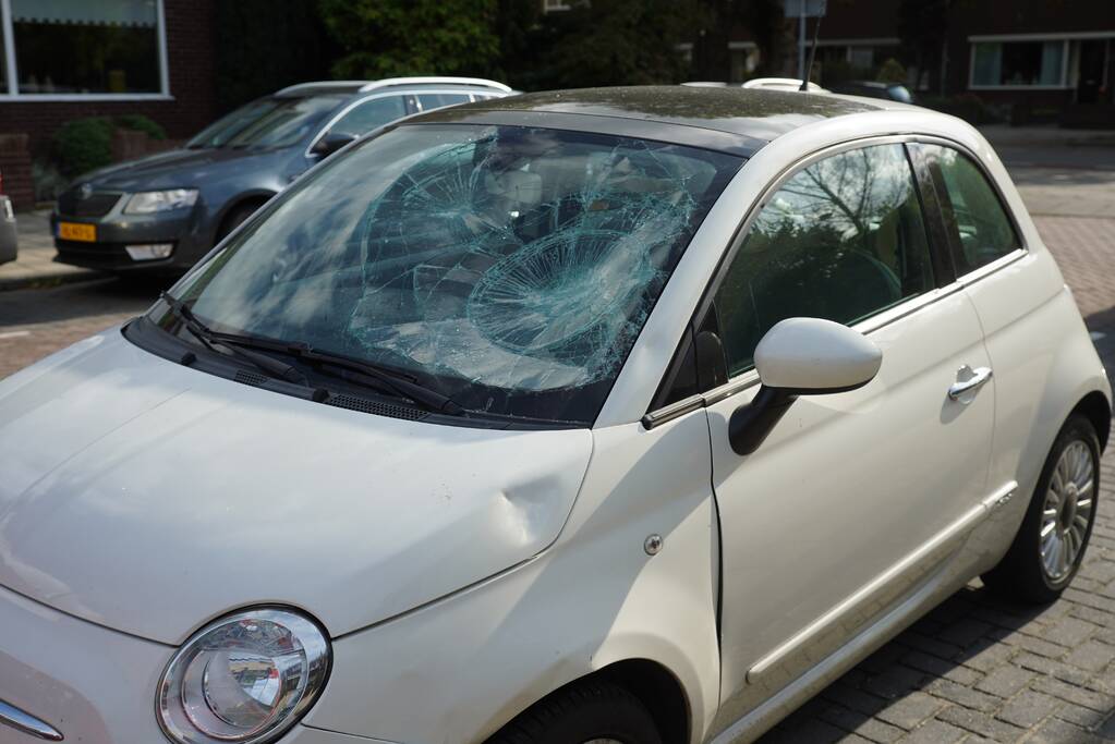 Racefietser geschept door auto en raakt gewond