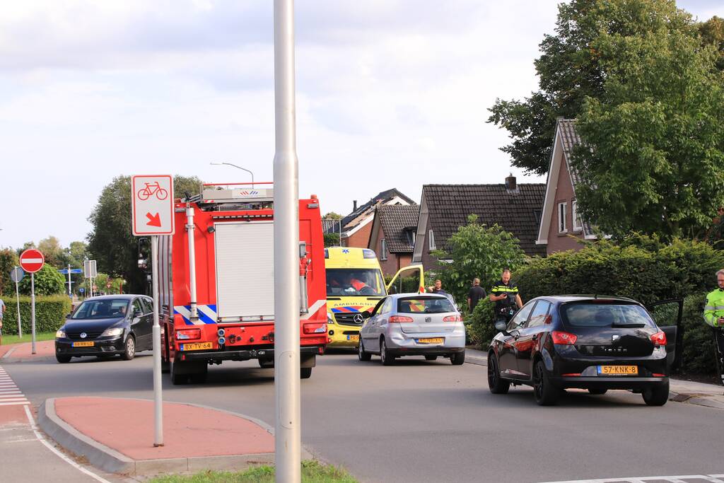 Gewonde bij kop-staart aanrijding