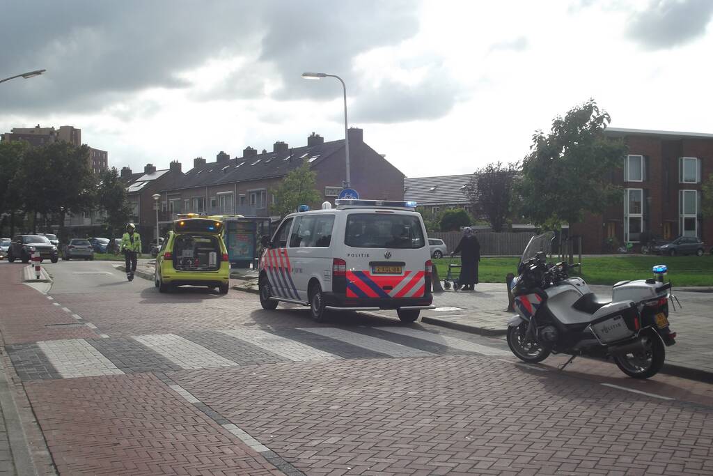 Maaltijdbezorger gaat hard onderuit met fiets