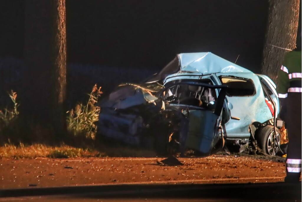 Automobilist overleden na ernstig verkeersongeval