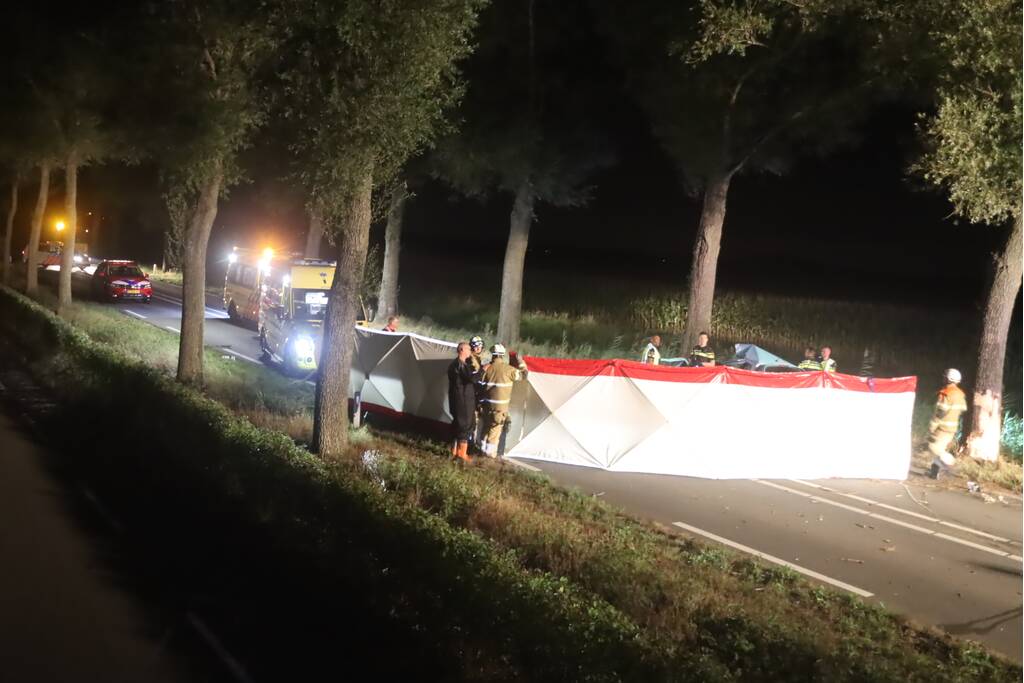 Automobilist overleden na ernstig verkeersongeval