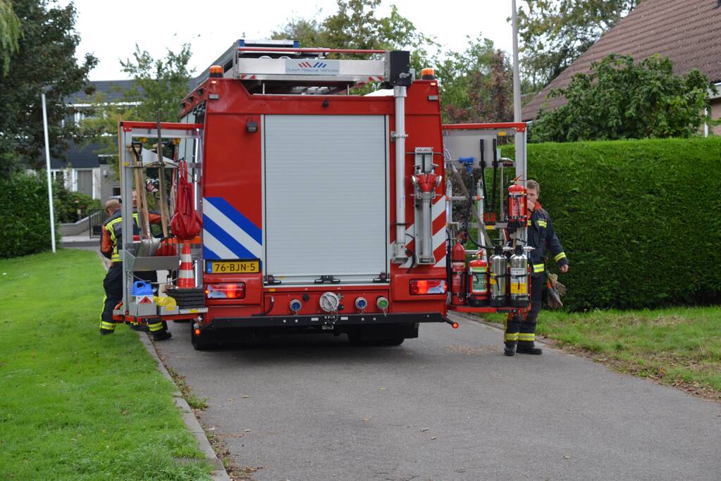 Gaslucht waargenomen bij woning
