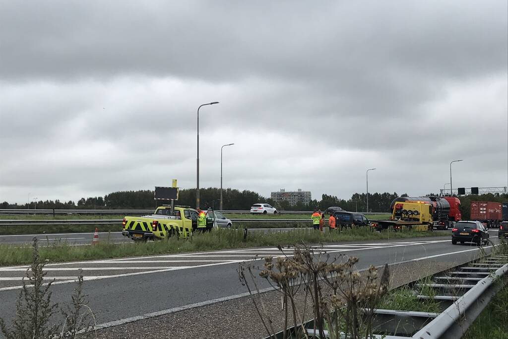 Autobrand blijkt pechgeval op snelweg