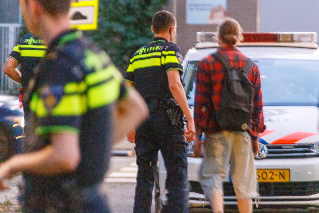 Auto ramt hekwerk hondenuitlaatplek