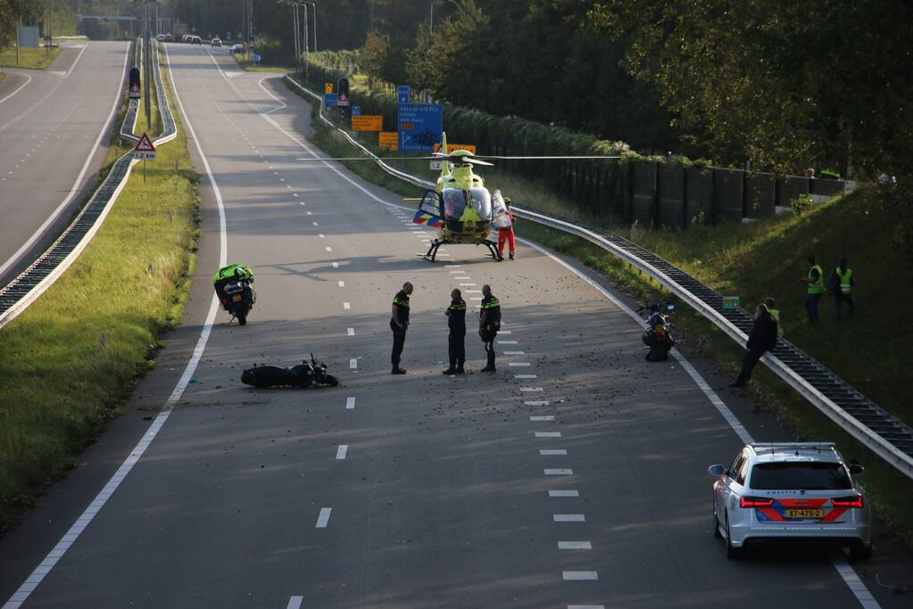 Motorrijder zwaargewond na ongeval
