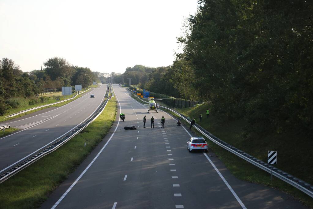 Motorrijder zwaargewond na ongeval