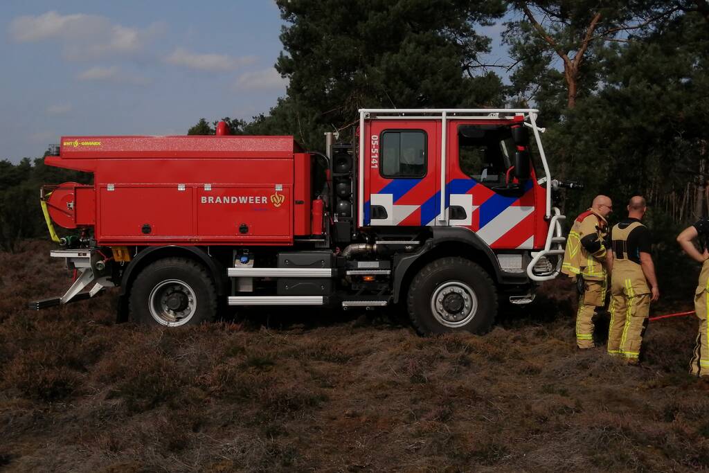 Brand in natuurgebied snel geblust