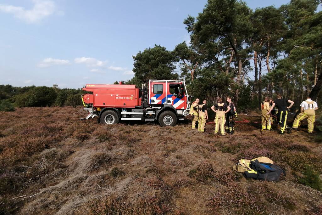 Brand in natuurgebied snel geblust