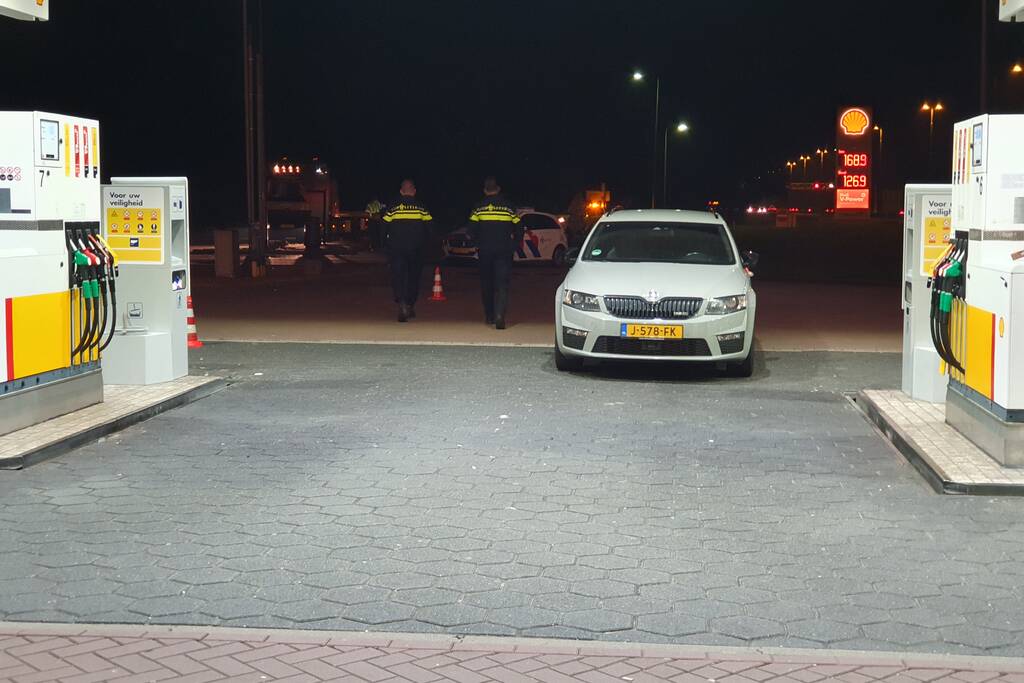 Auto klemgereden na bedreiging