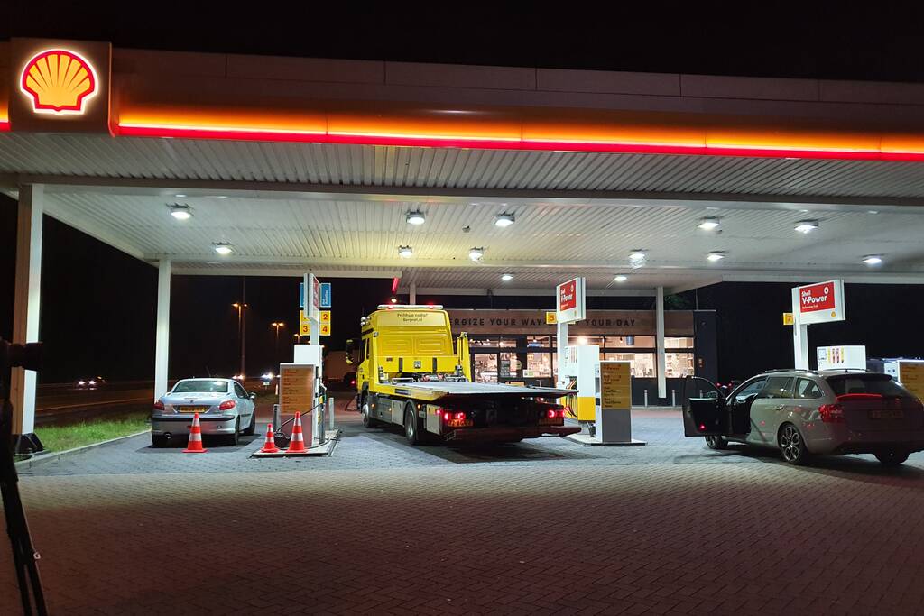 Auto klemgereden na bedreiging