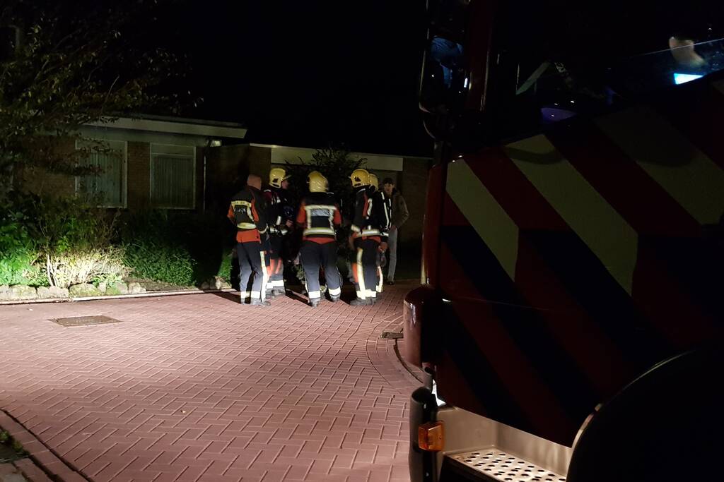 Onderzoek naar brandlucht in woning