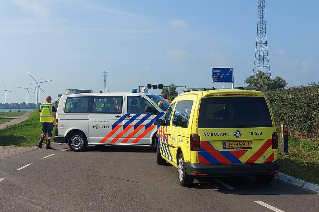 Weg volledig afgesloten na ernstig ongeval