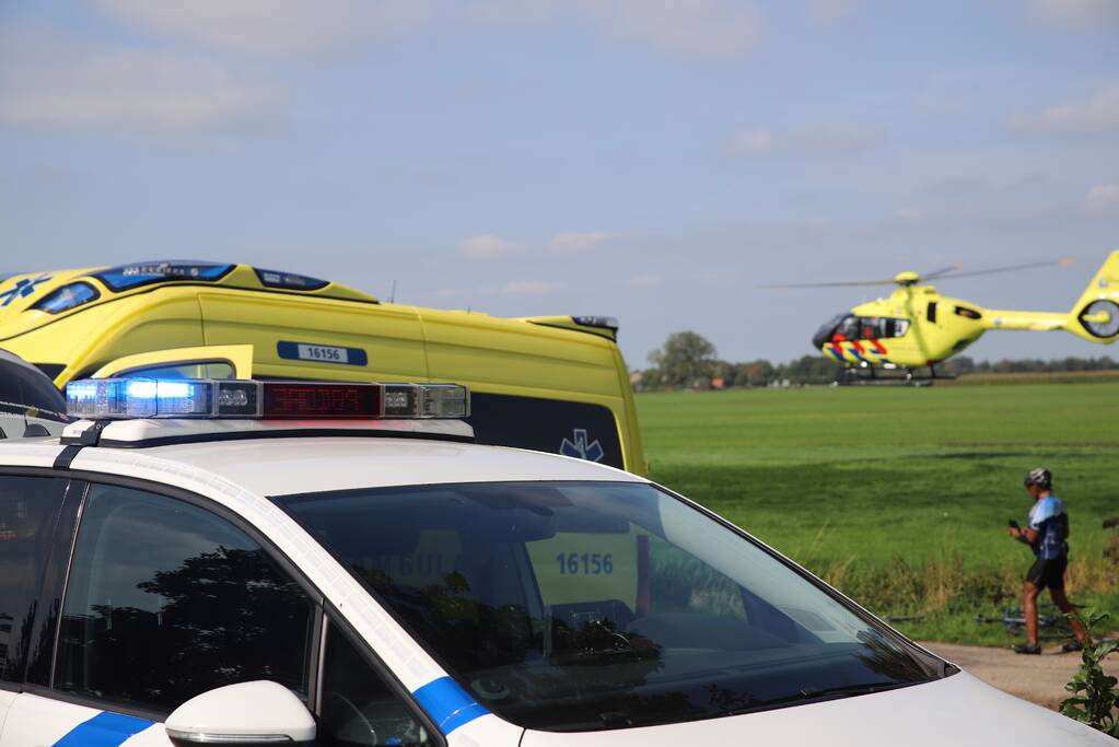 Wielrennen ernstig gewond na valpartij