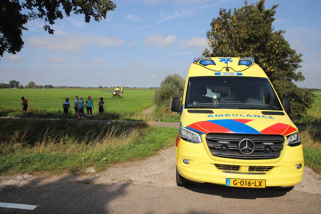 Wielrennen ernstig gewond na valpartij