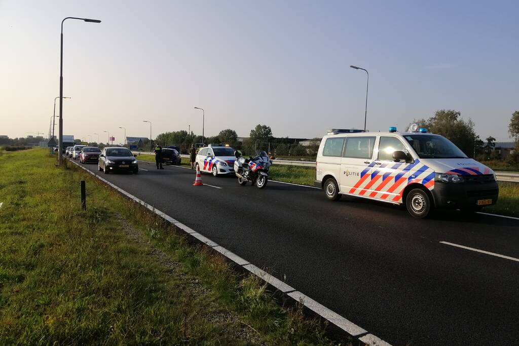 Veel schade na kop-staart botsing
