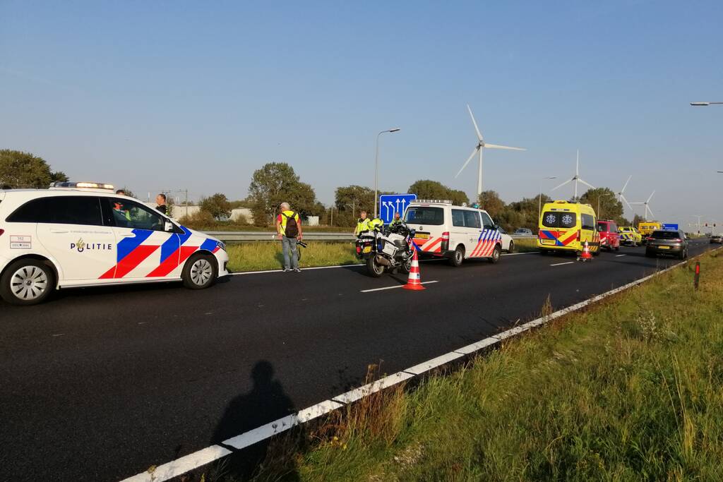 Veel schade na kop-staart botsing