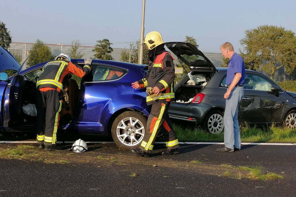 Veel schade na kop-staart botsing