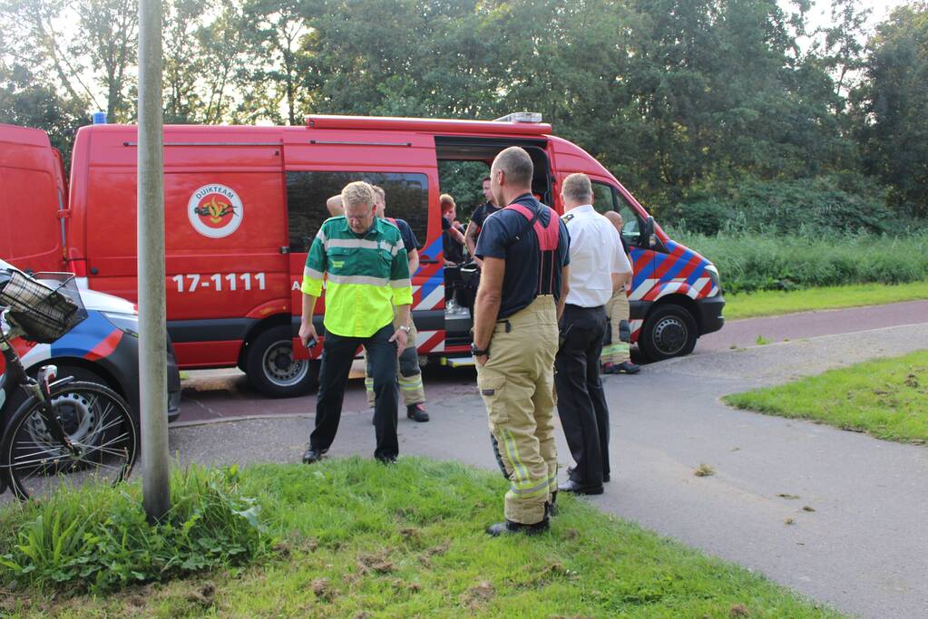 Zoekactie in sloot na aantreffen van kinderfiets