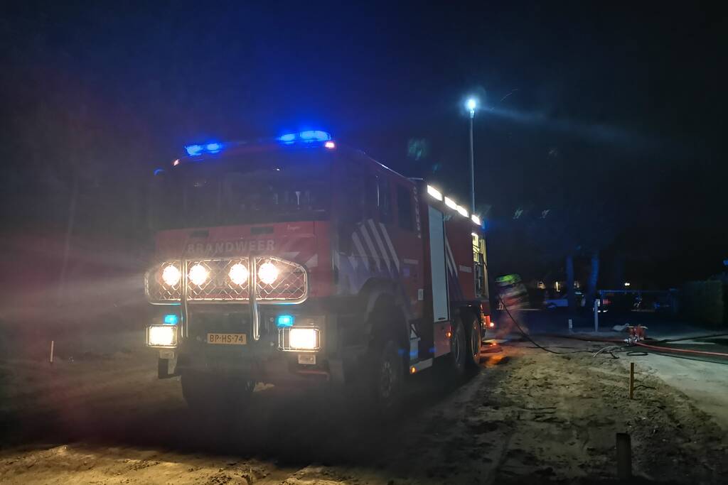 Flinke uitslaande brand in chalet