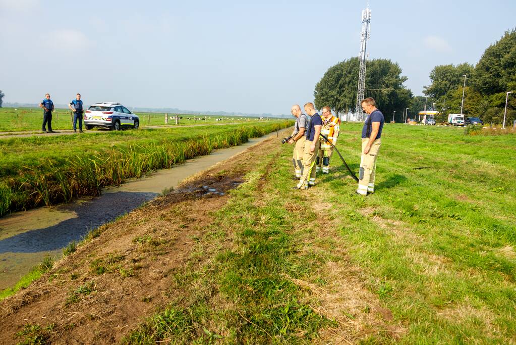 Brandende barbecue-resten snel geblust