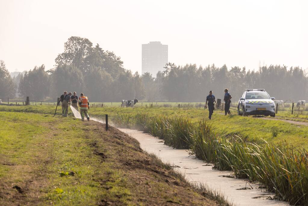 Brandende barbecue-resten snel geblust