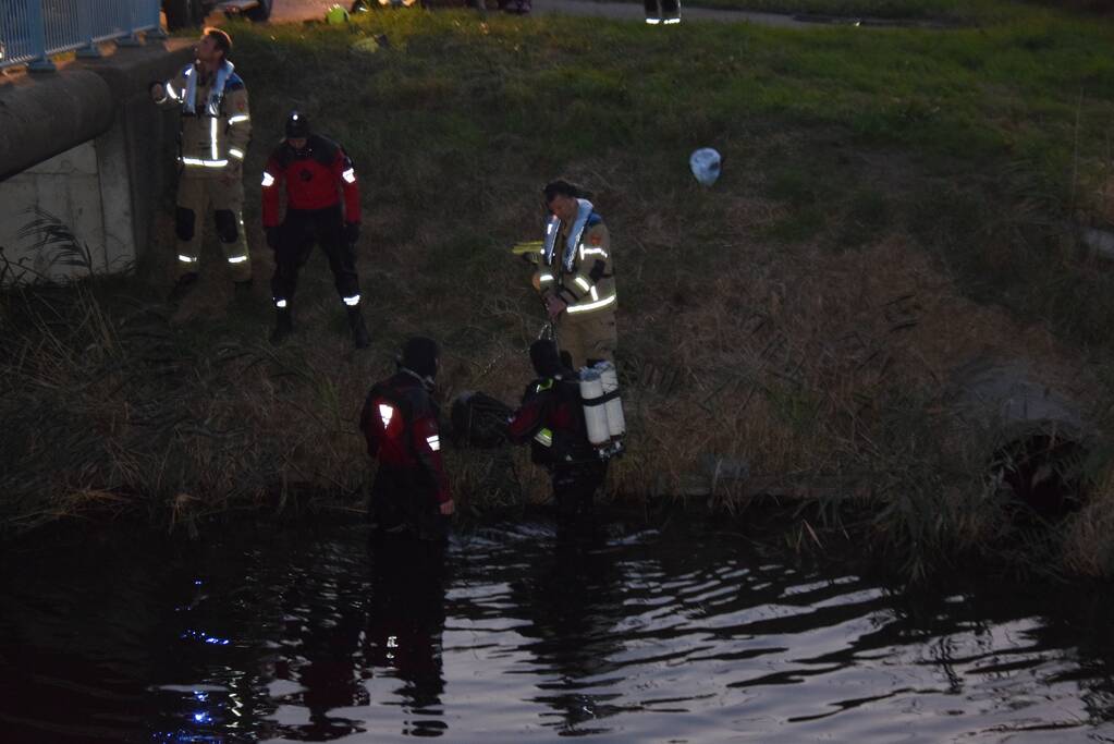 Brandweer zoekt naar mogelijk persoon te water
