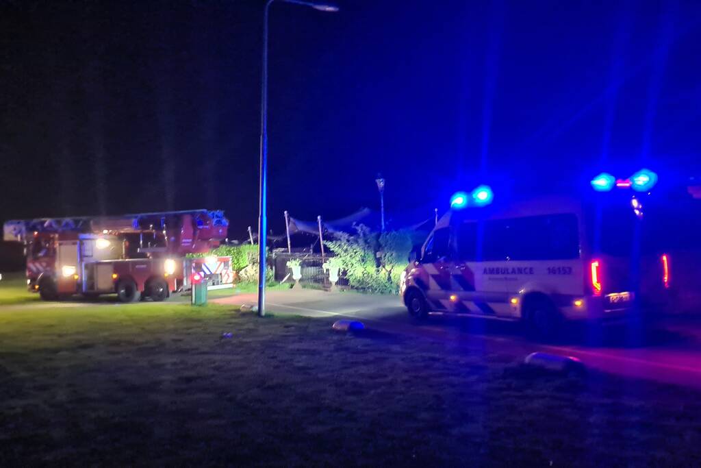 Massale inzet naar mogelijk persoon te water