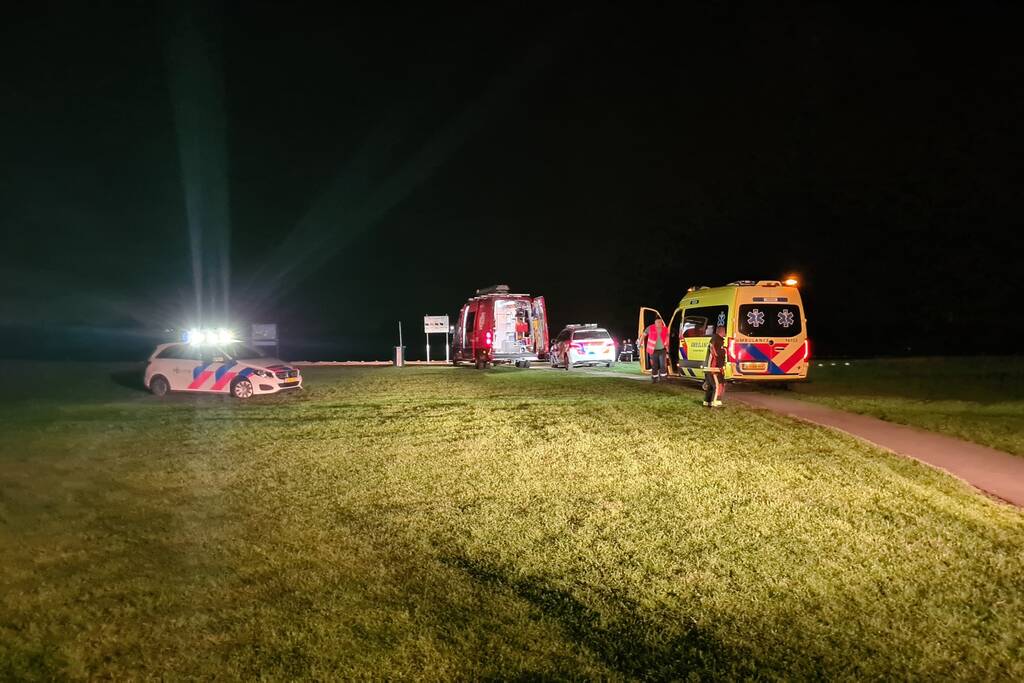 Massale inzet naar mogelijk persoon te water