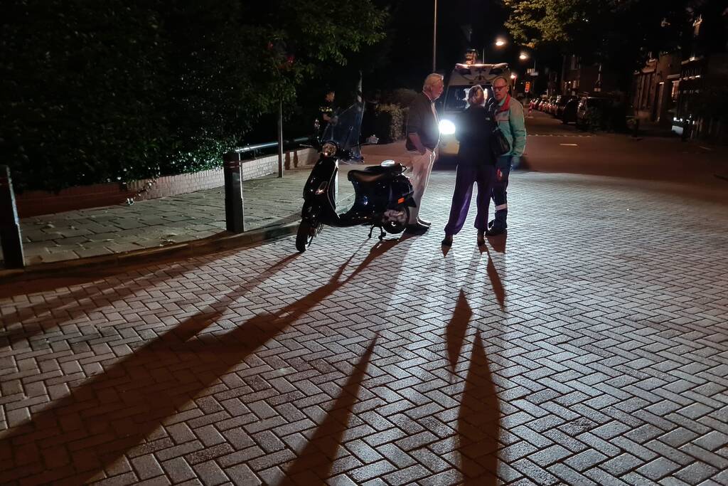 Scooterrijder gewond na uitwijkmanoeuvre