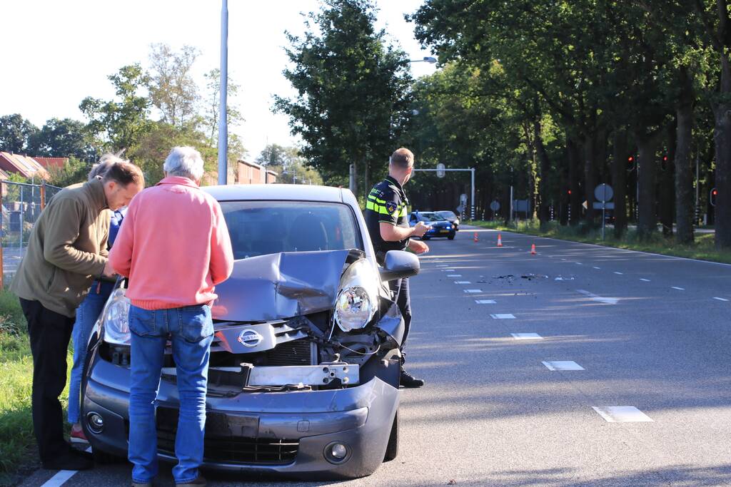 Veel schade bij kop-staartbotsing