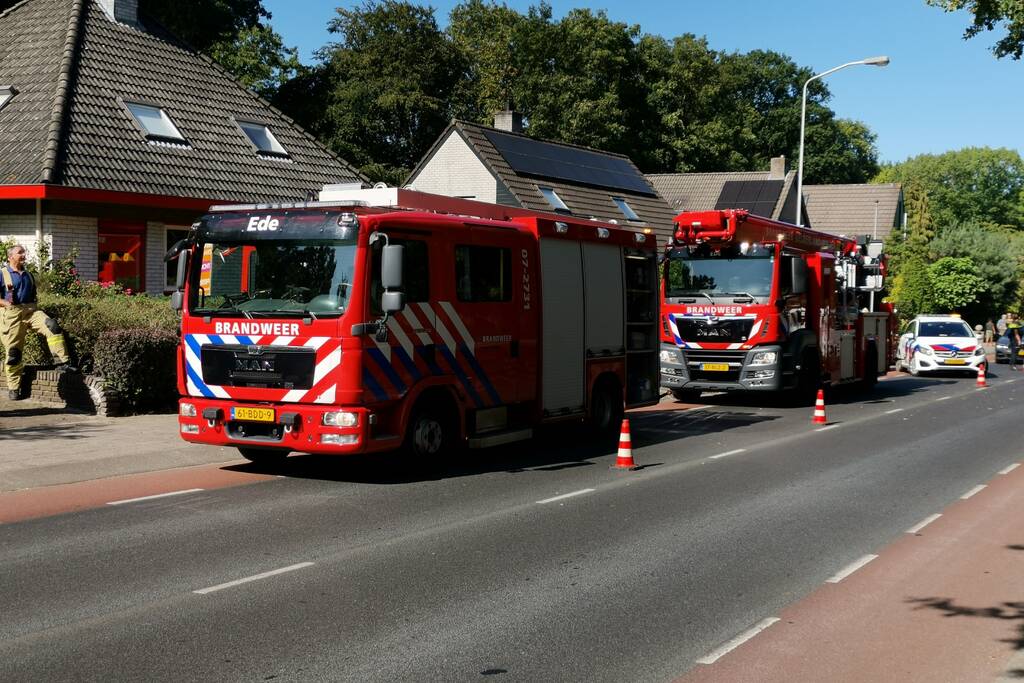 Verkeershinder bij schoorsteenbrand