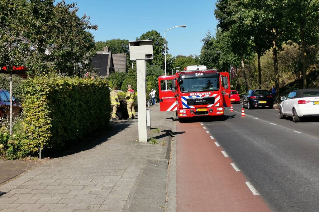 Verkeershinder bij schoorsteenbrand