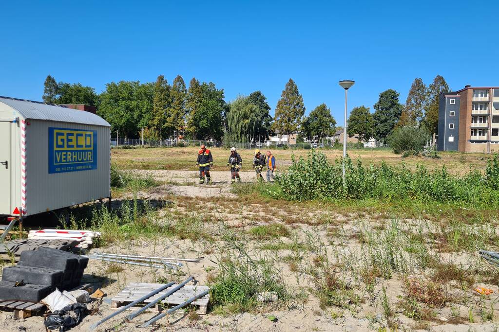 Gasleiding gesprongen op sloopterrein