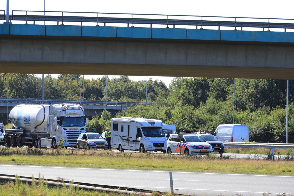 Drie ongevallen achterelkaar op A1