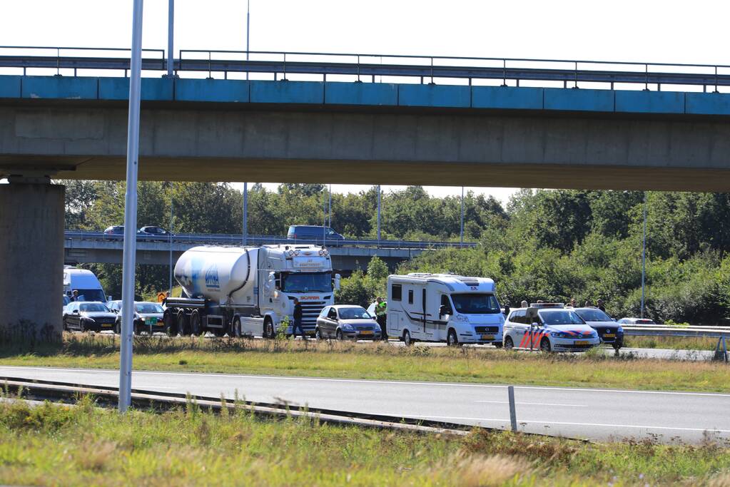Drie ongevallen achterelkaar op A1