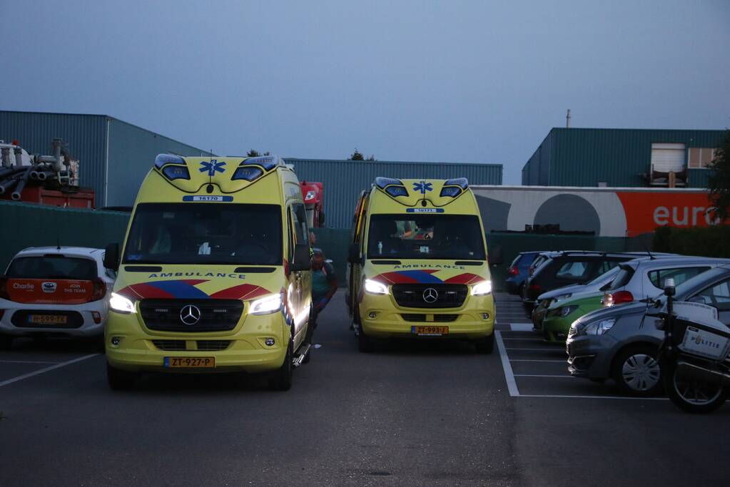 Traumahelikopter trekt veel bekijks