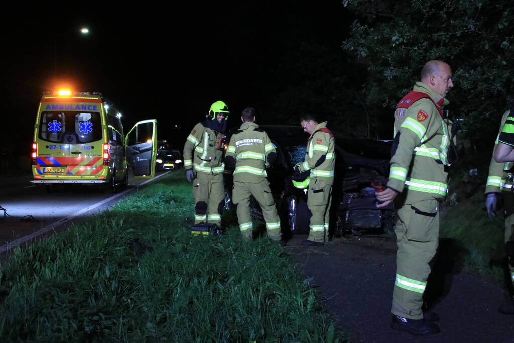 Persoon gewond na eenzijdige aanrijding