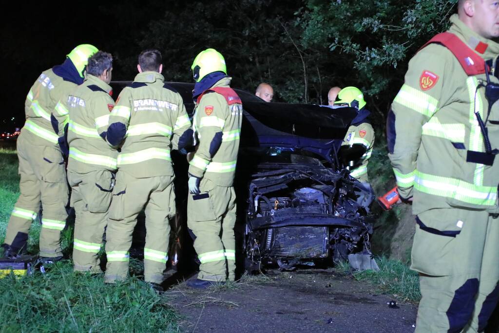 Persoon gewond na eenzijdige aanrijding