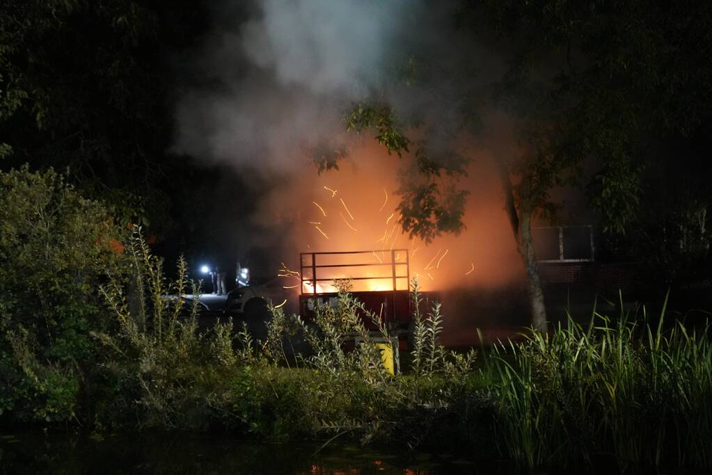 Flinke buitenbrand snel onder controle