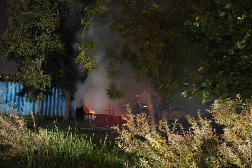 Flinke buitenbrand snel onder controle