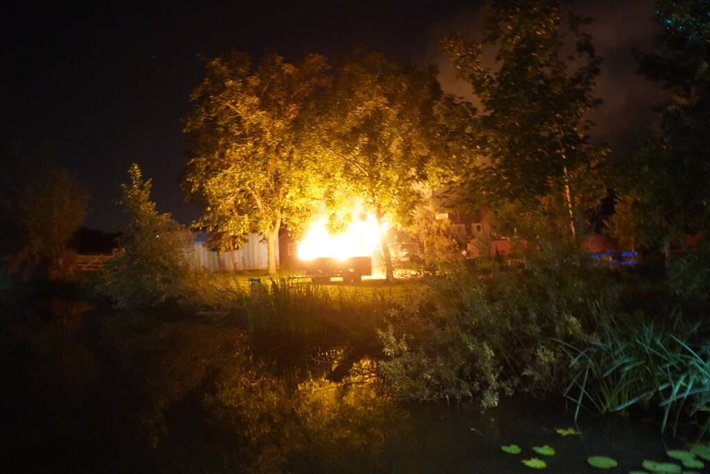 Flinke buitenbrand snel onder controle