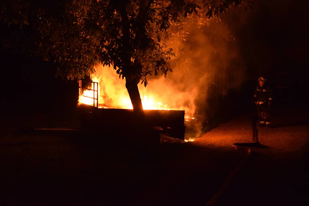 Flinke buitenbrand snel onder controle