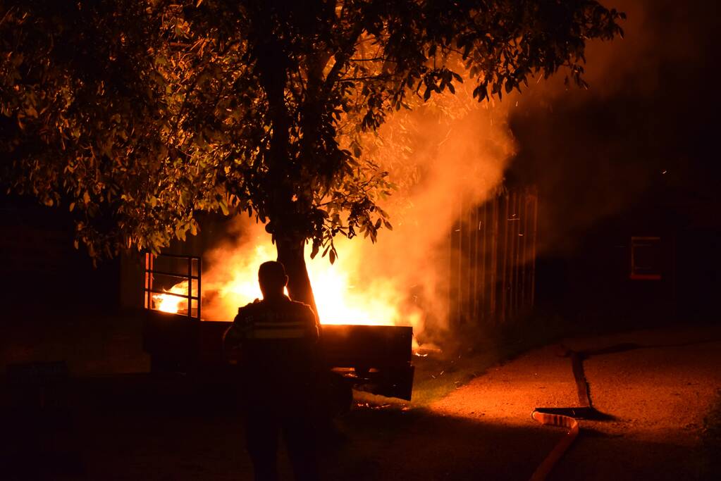 Flinke buitenbrand snel onder controle