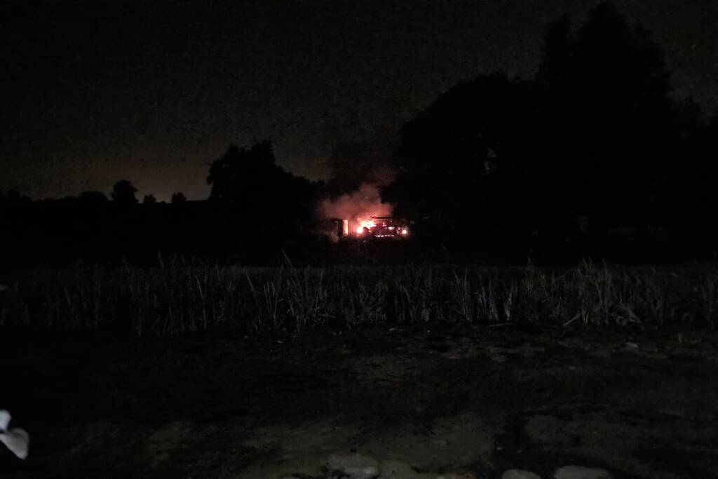 Flinke buitenbrand snel onder controle