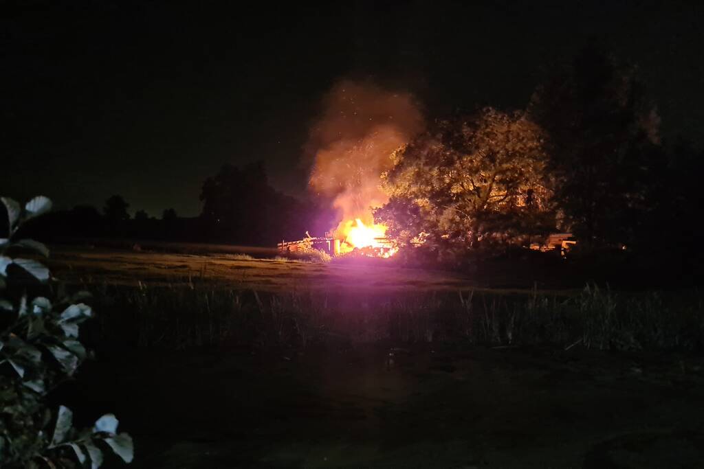 Flinke buitenbrand snel onder controle