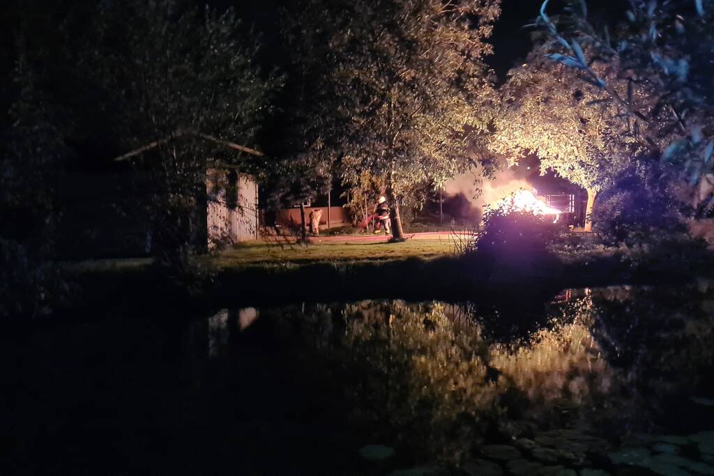 Flinke buitenbrand snel onder controle