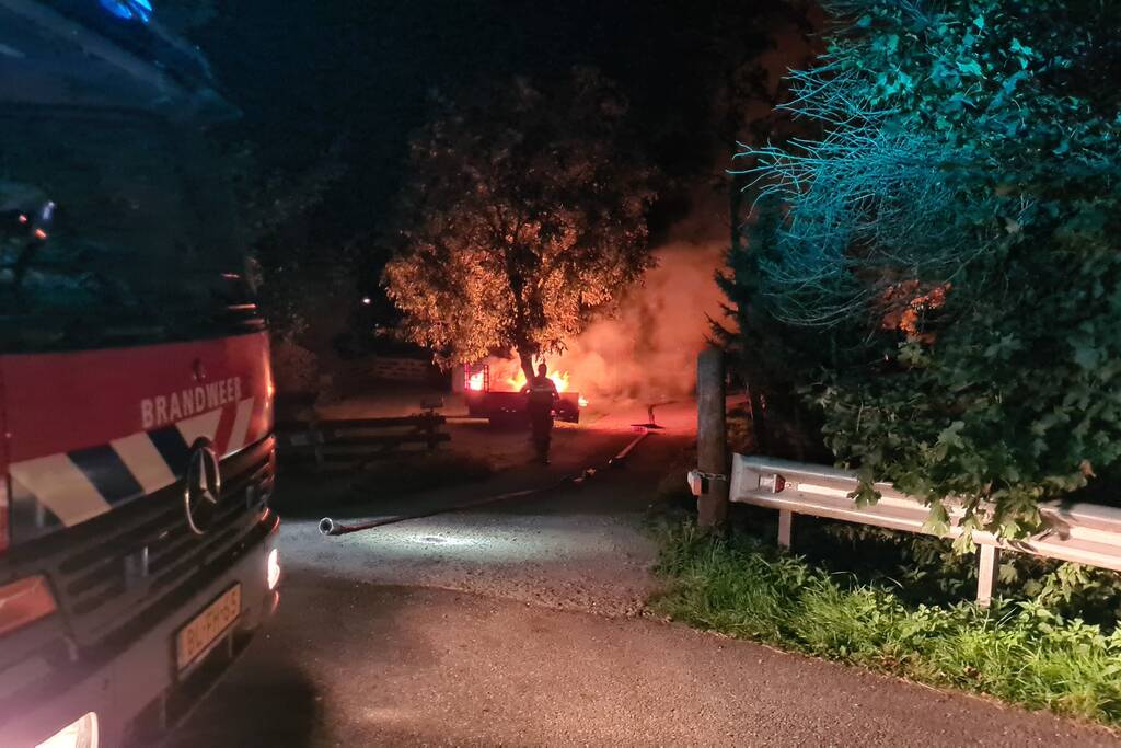 Flinke buitenbrand snel onder controle