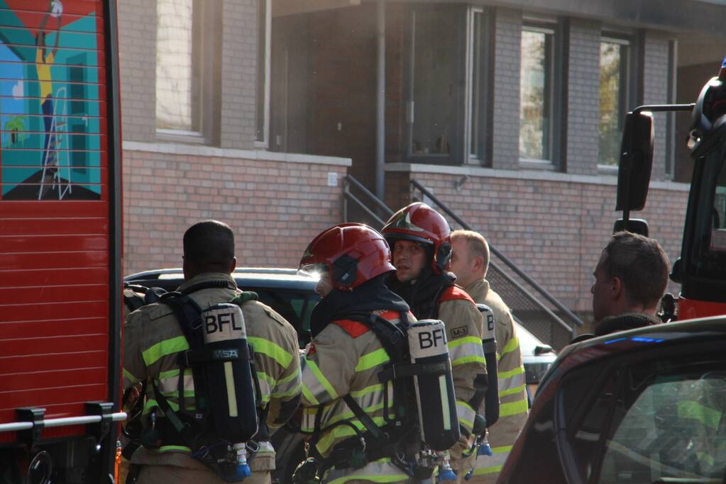 Flinke rookontwikkeling bij brand in kelder