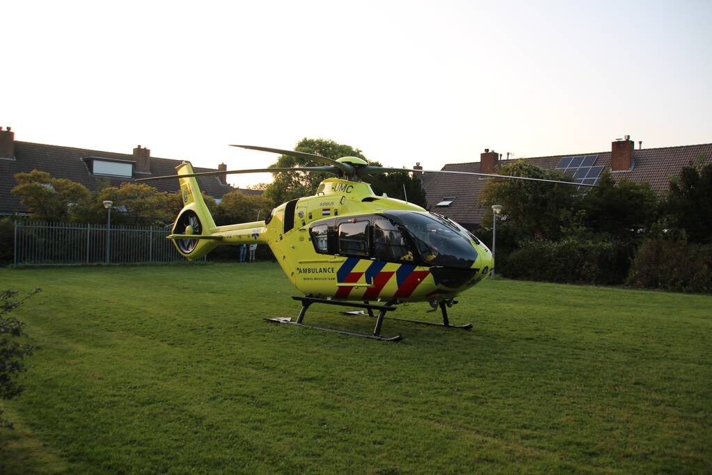 Traumahelikopter landt voor incident