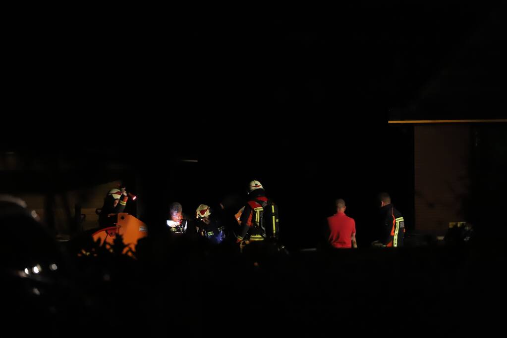 Veel rook bij brand in aanhanger